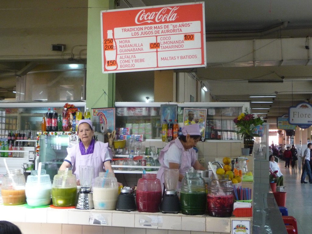 Getting Moro Juice at El Mercado Central