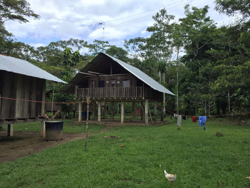 The house of the current leader of the Huaorani tribe