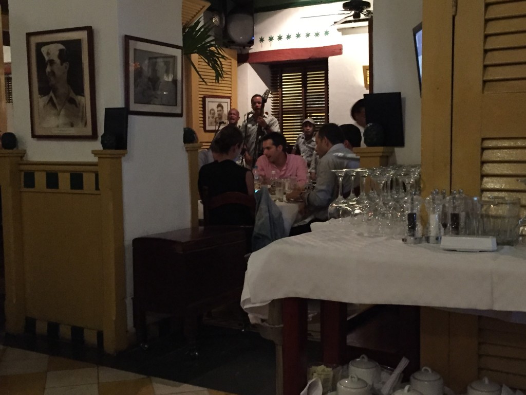 Live Cuban music at La Vitrola