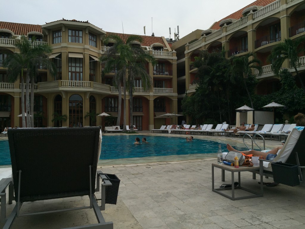 The incredible pool at the Santa Clara Hotel