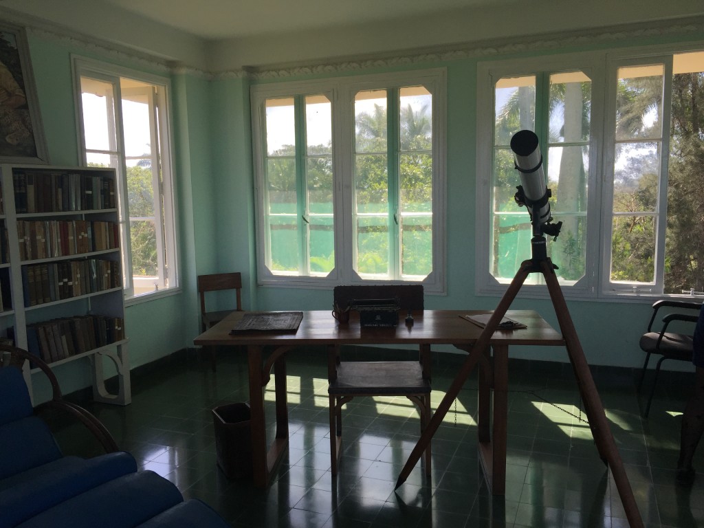 The room where Hemingway wrote