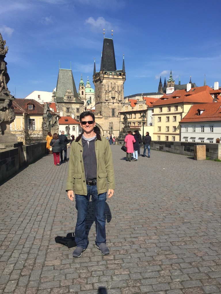 My boy on the Charles Bridge