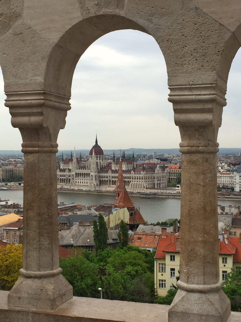 John getting artsy from Fisherman's Bastion