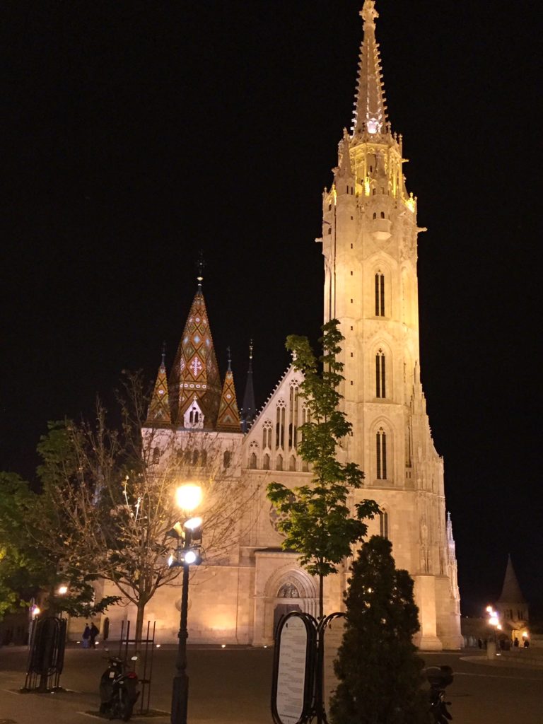 St. Matthias Church at night