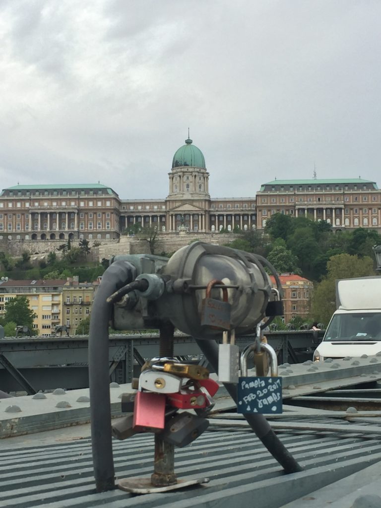 Locks of love on the Chain Bridge